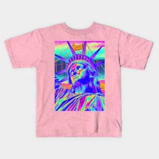 Statue of liberty city Kids T-Shirt